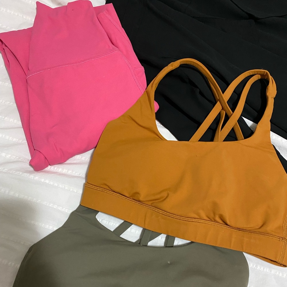 Lululemon energy bra and align pants